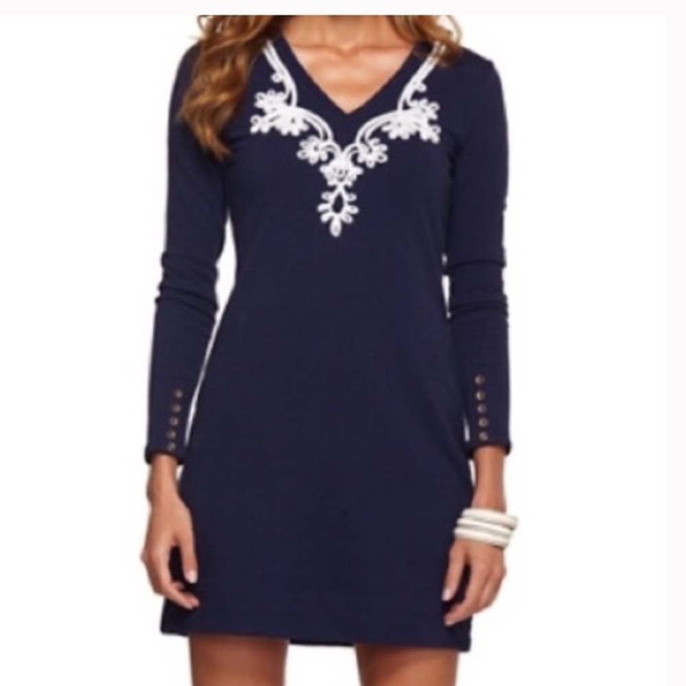 Lilly Pulitzer Navy Blue Sweater Dress